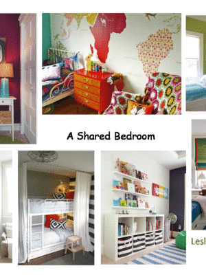 A shared bedroom mood board