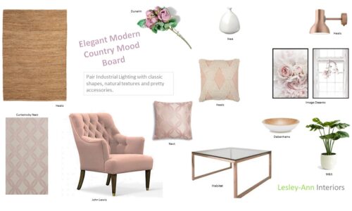 Elegant Modern Country MoodBoard
