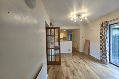 Before and after Kitchen dining space