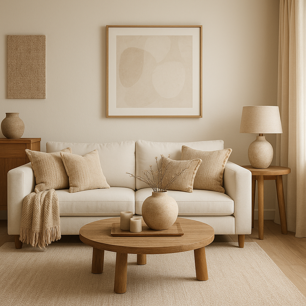 Soft neutral room - Lesley Ann Interiors